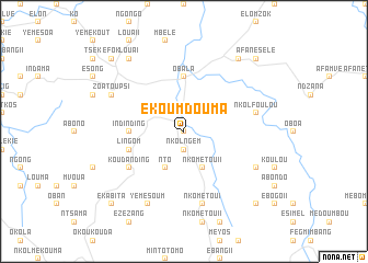 map of Ekoumdouma