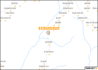 map of Ekoumdoum