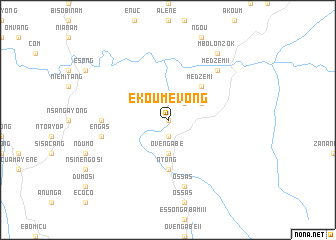 map of Ekoumevong