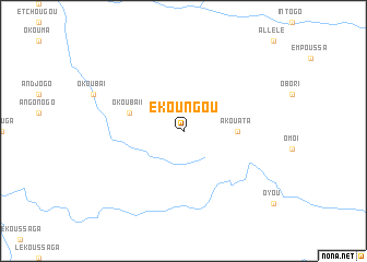map of Ekoungou