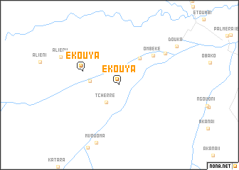 map of Ekouya