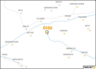 map of Ekou