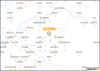 map of Ekpari