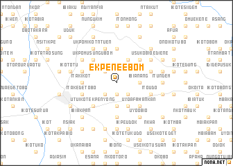 map of Ekpene Ebom