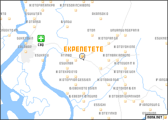 map of Ekpene Tete