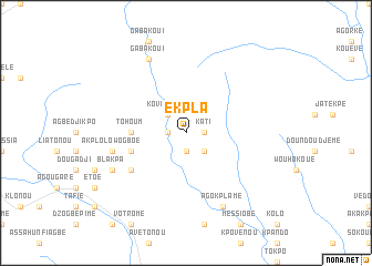 map of Ekpla