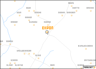 map of Ekpon