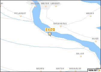 map of Ekra