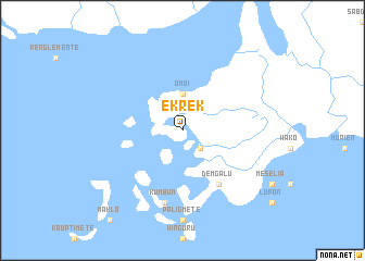 map of Ekrek
