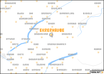 map of Ekrerhavbe