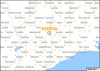 map of Ekroful