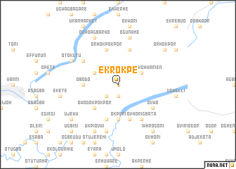 map of Ekrokpe