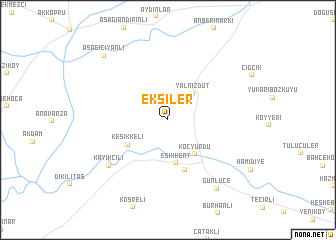 map of Ekşiler