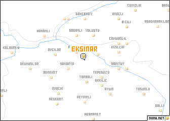 map of Ekşinar