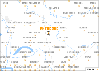 map of Ektārpur