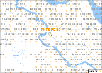 map of Ektārpur