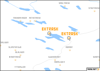 map of Ekträsk