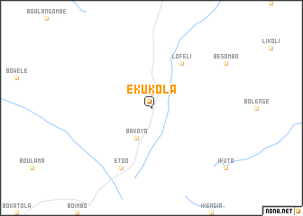 map of Ekukola