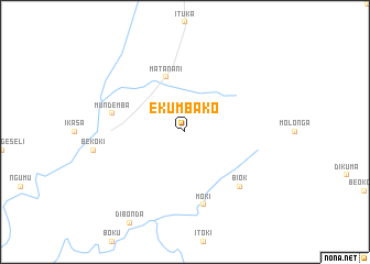 map of Ekumbako