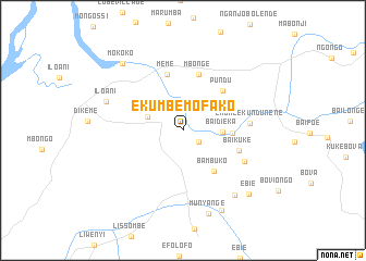 map of Ekumbe Mofako