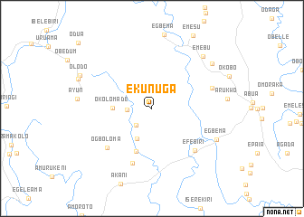 map of Ekunuga