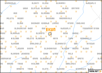 map of Ekun