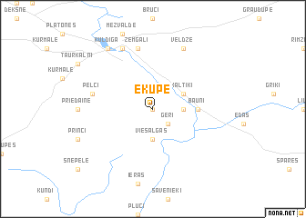 map of Ēķupe