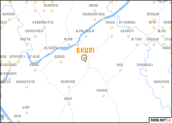 map of Ekuri