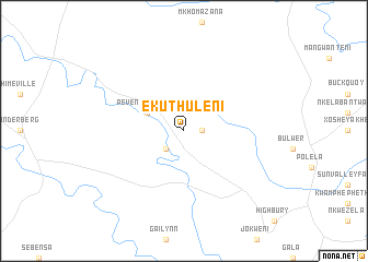 map of Ekuthuleni