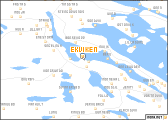 map of Ekviken