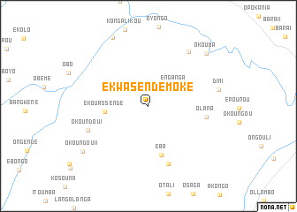 map of Ekwasendé-Moké