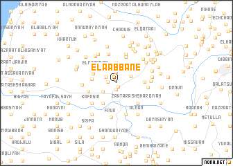 map of El Aabbâné