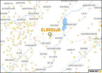 map of El Aaouja