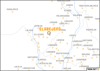 map of El Abejero