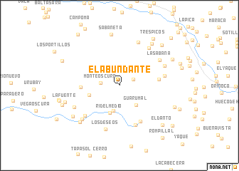 map of El Abundante