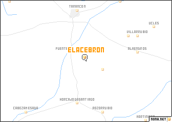 map of El Acebrón
