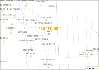 map of El Acequión