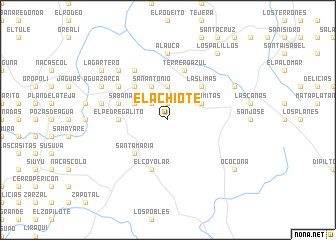 map of El Achiote