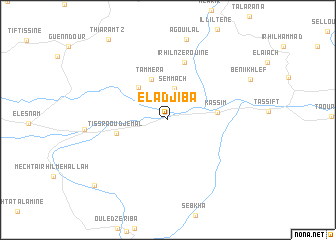 map of El Adjiba