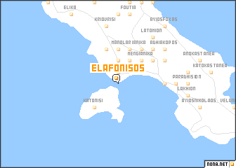 map of Elafónisos