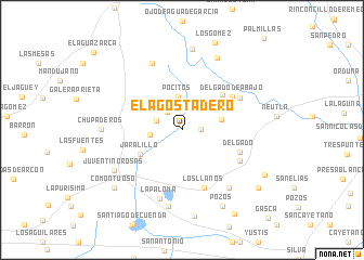 map of El Agostadero