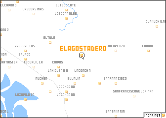map of El Agostadero
