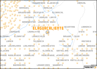 map of El Agua Caliente