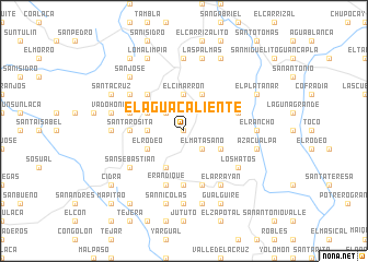 map of El Agua Caliente