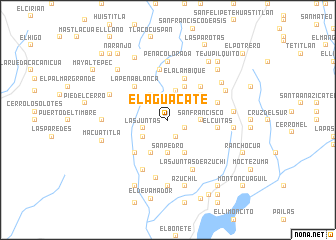 map of El Aguacate