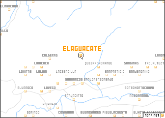 map of El Aguacate