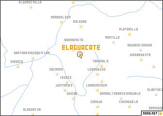 map of El Aguacate