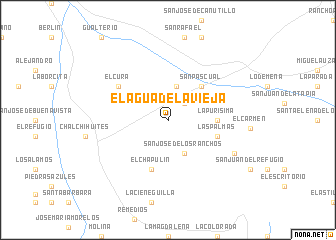 map of El Agua de la Vieja