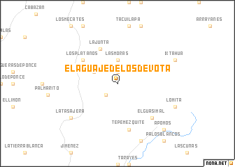 map of El Aguaje de los Devota