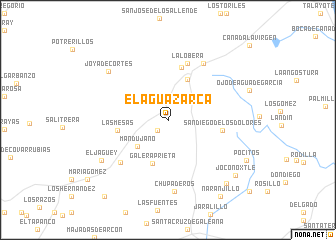 map of El Agua Zarca